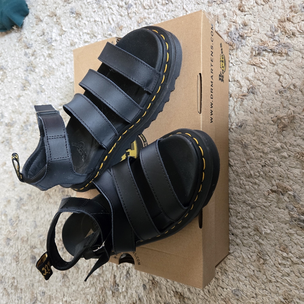 Dr. Martens Black Kids Sandals